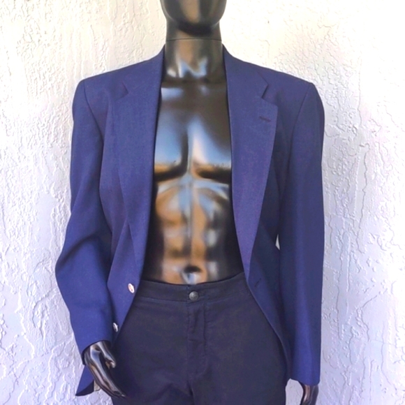 Robert Alan Men's Pure Cotton (2) Button Luxury Blazer - Picture 12 of 17